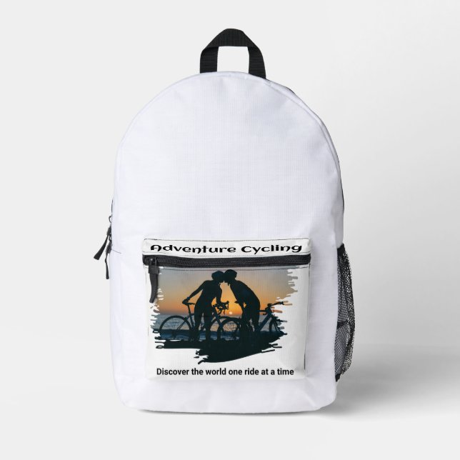 Erlebnisradfahren Bedruckter Rucksack (Vorderseite)