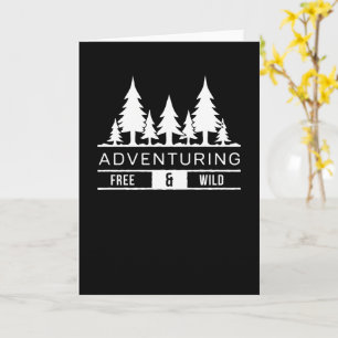 Erlebniswald Pinien frei und Natur Design Karte