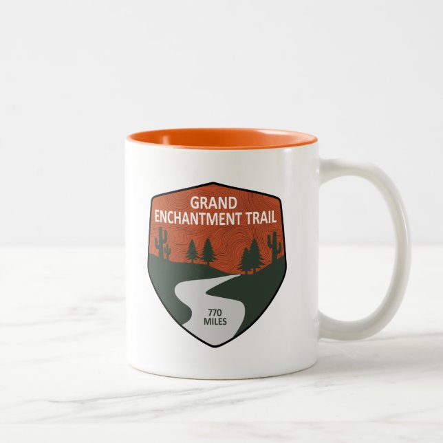 Erlebnisweg Zweifarbige Tasse (Rechts)
