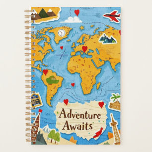 Erlebniswelten für World Map Heart Buttone Planer