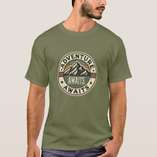 Erlebniswelten - Vintager T - Shirt im Freien