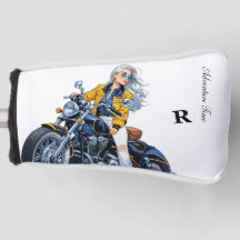 Erlebniszeit Motorradfahrer: Golf Putter Cover