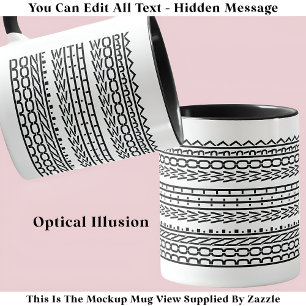 Erledigt mit "Work Hidden Message 120B Retirement Tasse