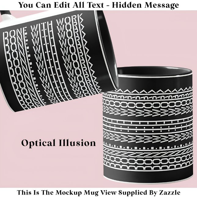 Erledigt mit "Work Hidden Message 120WB Retirement Tasse (Von Creator hochgeladen)