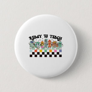 Erlernen des Groovy Retro Lehrers Leben am ersten Button