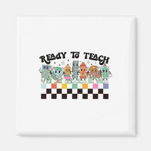 Erlernen des Groovy Retro Lehrers Leben am ersten  Magnet