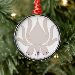 Erleuchte Lotus Ornament Aus Metall