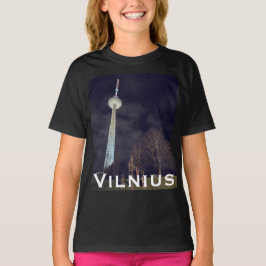 Erleuchten Sie die Nacht: Fernsehturm Vilnius, Lit T-Shirt