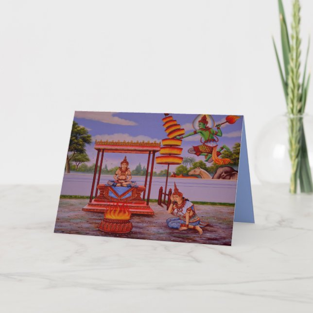 Erleuchtete Buddha Grußkarte Karte (Vorderseite)