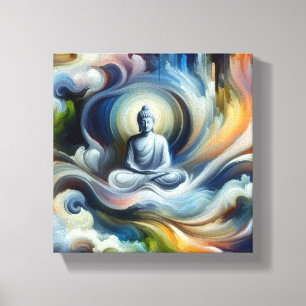 🌟 Erleuchtete Schönheit: Lord Buddha Abstrakt Pai Leinwanddruck