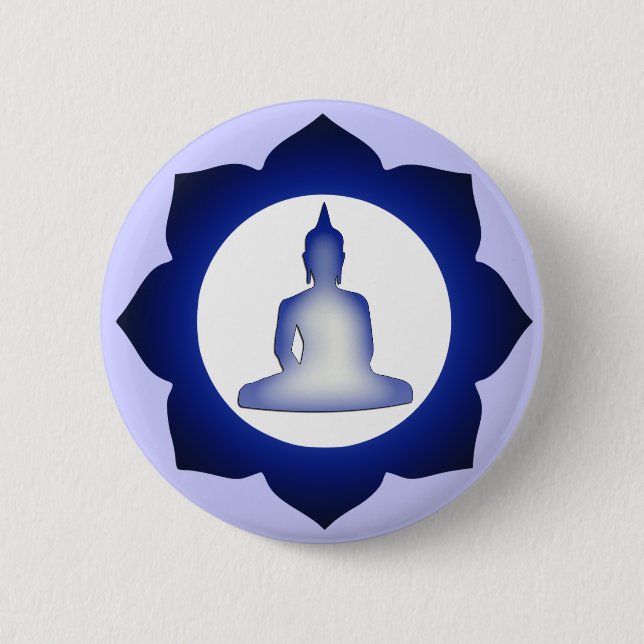 Erleuchteter Buddha Button (Vorderseite)