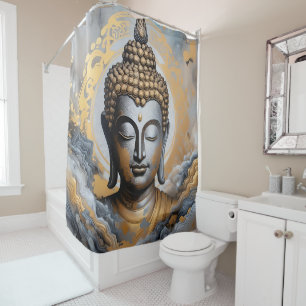 Erleuchteter Buddha Duschvorhang