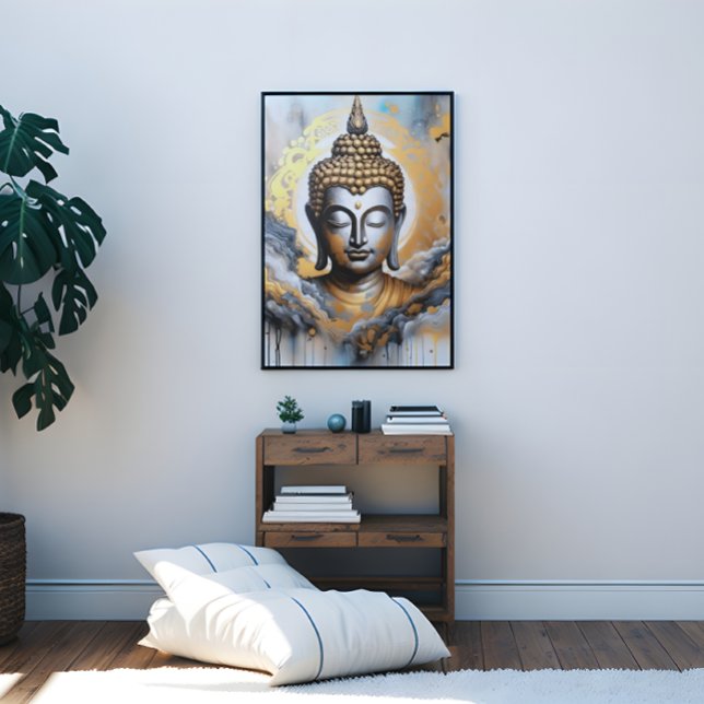 Erleuchteter Buddha Leinwanddruck (Enlightened Buddha Canvas Print)