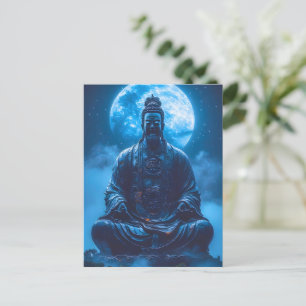 Erleuchtung in Blau Postkarte