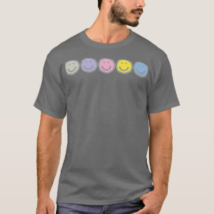 Erleuchtung lächelt fünf Smiley Zeichnungen T-Shirt