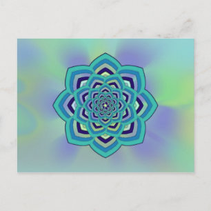 Erleuchtung Lotus Postkarte