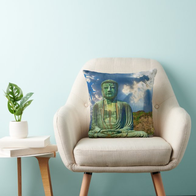 Erleuchtung vermittelt Buddha Throw Kissen (Stuhl )