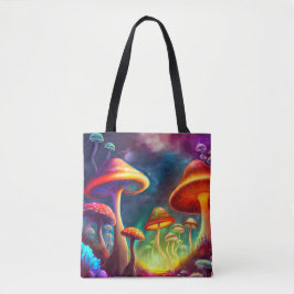 Erleuchtung wilder Pilze Tasche