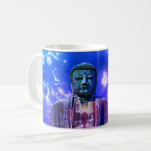 Erleuchtungs-Meditations-Buddha-Statue Farbe Kaffeetasse