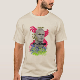 Erling Haaland Florales Grafik T-Shirt für Fußball
