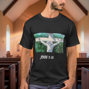 Erlöser Christian  Johannes 3:16., Weihnachten- Os T-Shirt