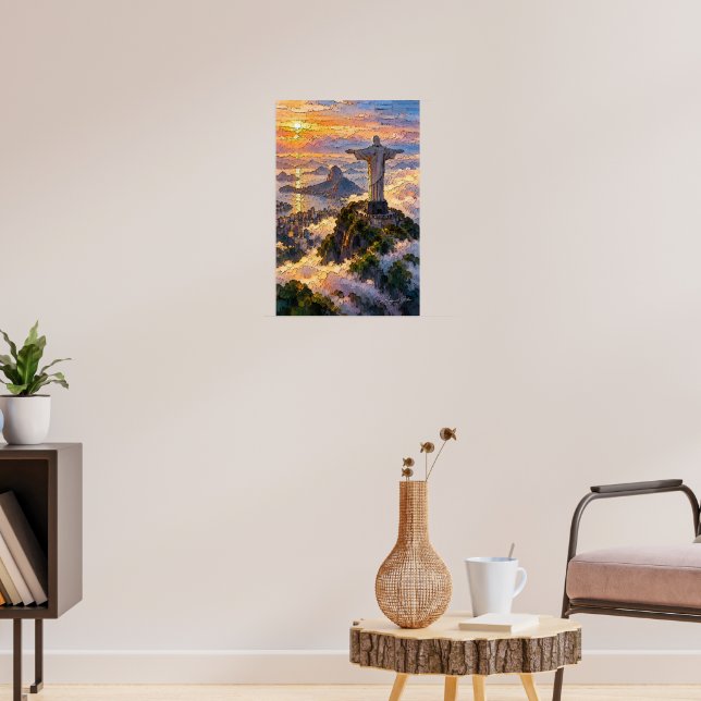 Erlöser über den Wolken Poster (Wohnzimmer 3)