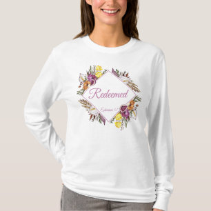 Erlöst - Ephesianer 1:7 Christlicher Frauenglaube T-Shirt