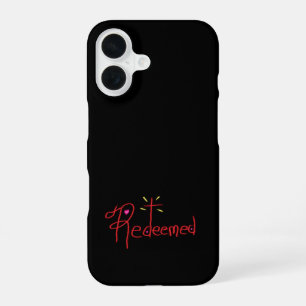 'Erlöste' christliche Wortkunst iPhone 16 Hülle