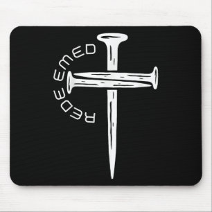 Erlöster Jesus Christliches Kreuz Gott Glaube Bibe Mousepad
