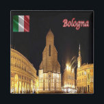 ERM001 BOLOGNA by Night, Italien, Kühlschrank Magnet<br><div class="desc">Hier finden Sie das Andenken Ihres Urlaubs. (ERM001 BOLOGNA by Night, Italien Kühlschrankmagnet). Erleben Sie Freunde und Verwandte mit den einzigartigen Souvenirs von Ihrer großartigen Reise. Probier uns! #LeoPepeDesign - Europa italy emilia romagna, leopepedesign, Reise-Foto-Tourismus, Geschenk-Andenken-Gadget-Kühlschrankmagnet.</div>