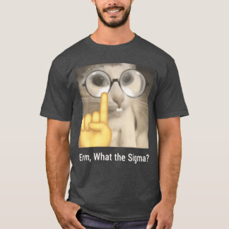 Erm Whathe Sigma Katze Meme Lustig lustig T-Shirt