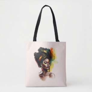 Ermächtigte afroamerikanische Frau (2) Tasche
