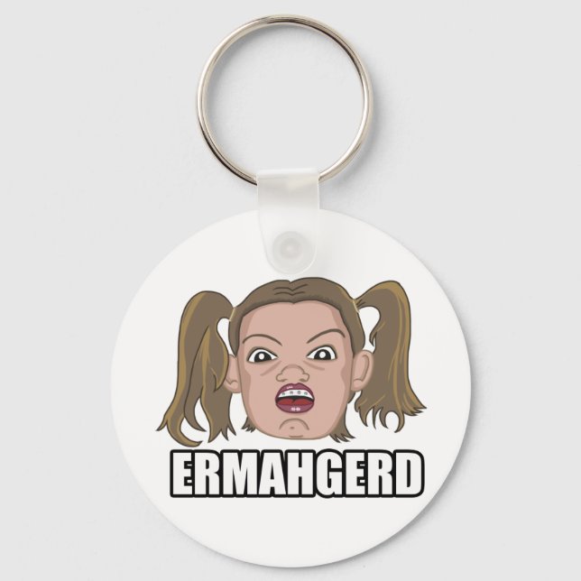 Ermahgerd Schlüsselanhänger (Vorderseite)