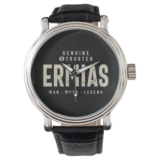 Ermias Personalisiert Name Armbanduhr (Vorderseite)