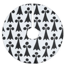 Ermine Pattern, mittelalterliches Muster, Schwarz