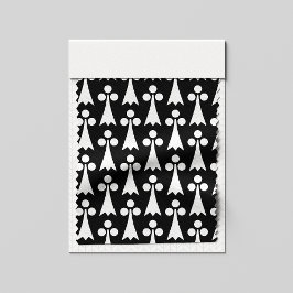 Ermine Pattern, mittelalterliches Muster, weiß auf Stoff