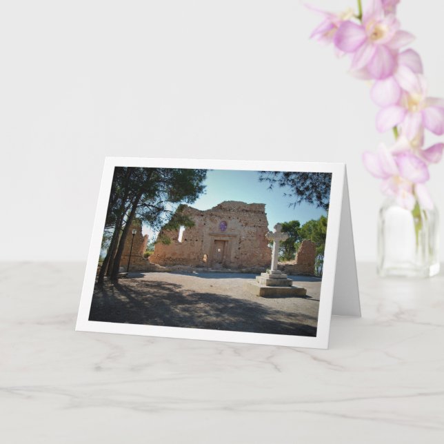 Ermita de Santa Bárbara Facade, Lliria, Valencia Karte (Orchidee)