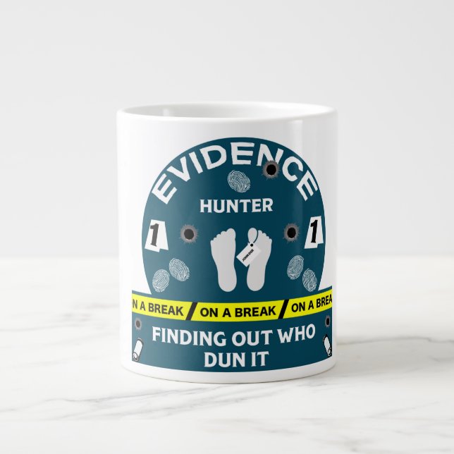Ermittler für Kriminalwissenschaften Jumbo-Tasse (Vorderseite)
