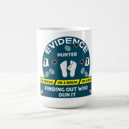Ermittler für Kriminalwissenschaften Kaffeetasse