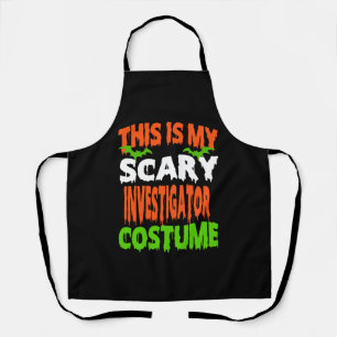Ermittler - GRUSELIGES KOSTÜM HALLOWEEN SHIRT Schürze