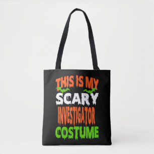 Ermittler - GRUSELIGES KOSTÜM HALLOWEEN SHIRT Tasche