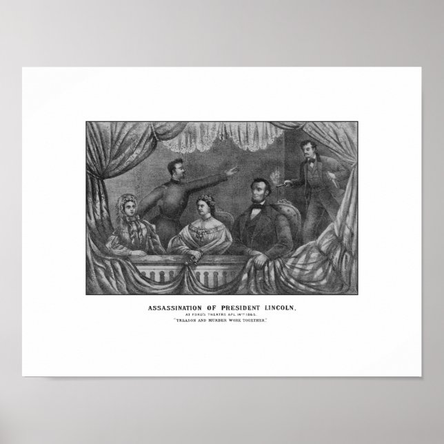 Ermordung von Präsident Lincoln Poster (Vorne)