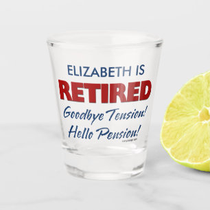ermüdet: Auf Wiedersehen Tension Hallo Pension Nam Schnapsglas