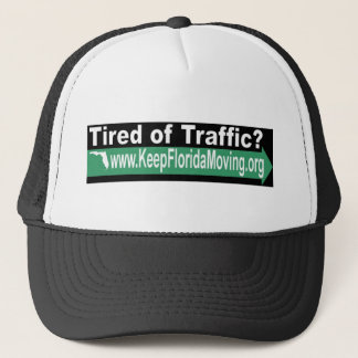 Ermüdet vom Verkehrshut Truckerkappe