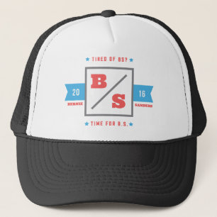 Ermüdet von BS? Bernie-Sandpapierschleifmaschinen Truckerkappe