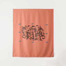 Ermutigend an Ihr selbst-Message-Design glauben Wandteppich