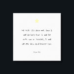 Ermutigend für die Befriedigung von Bibelzitaten z Leinwanddruck<br><div class="desc">Ermutigend und beruhigend Bibel Vers Zitat aus Psalm 91:15.</div>