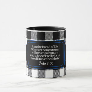 Ermutigend für die Bibel Verse, Schwarz und Weiß K Tasse