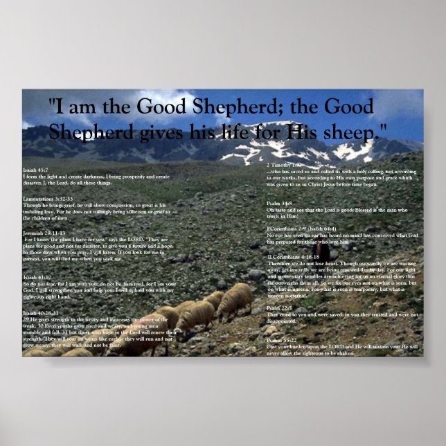 Ermutigende Verse Poster (Vorne)