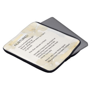 Ermutigendes Gedicht, belebt Laptopschutzhülle